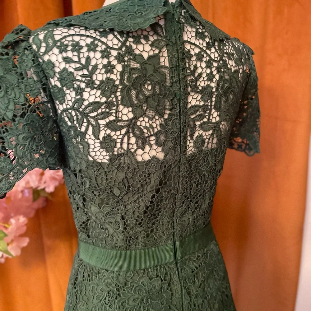 Self-Portrait green Lace Dress - Picture 6 of 12